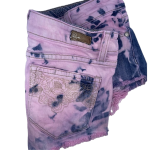 Paige Pink Distressed Acid Washed Cut-Off Denim Short26